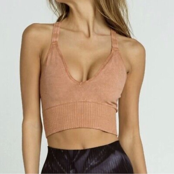 Free People Movement Good Karma Crop Top - Desert Dune - Picture 13 of 13